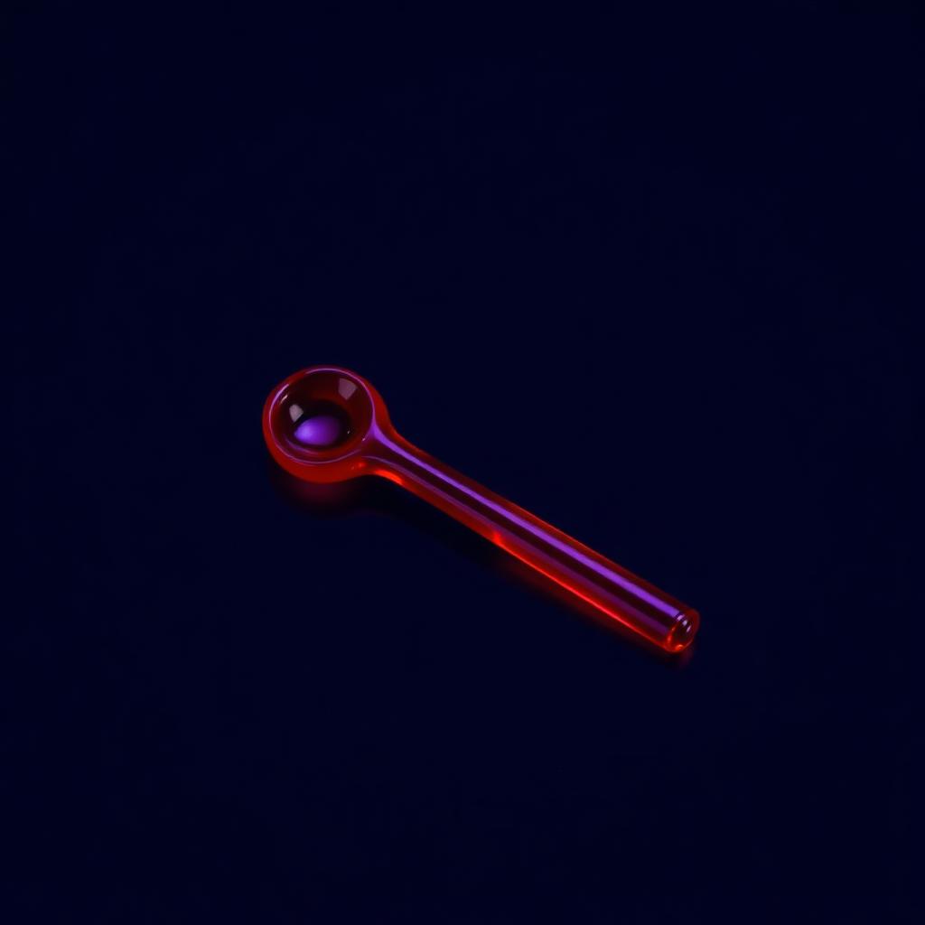 Red Spoon Pipe glass piece